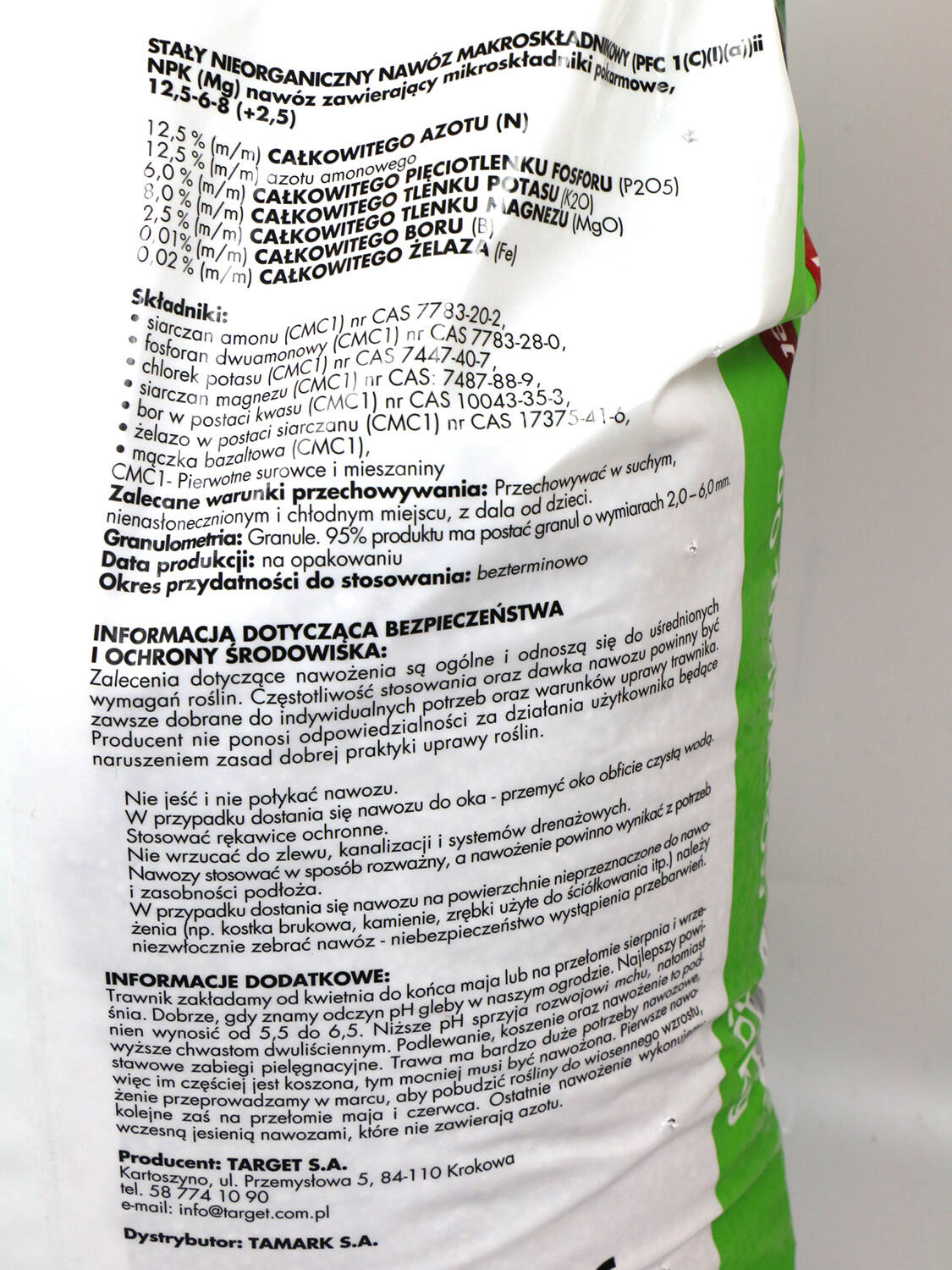 Nawóz Do Trawnika Z Mikroelementami – 20 kg Target - obrazek 5