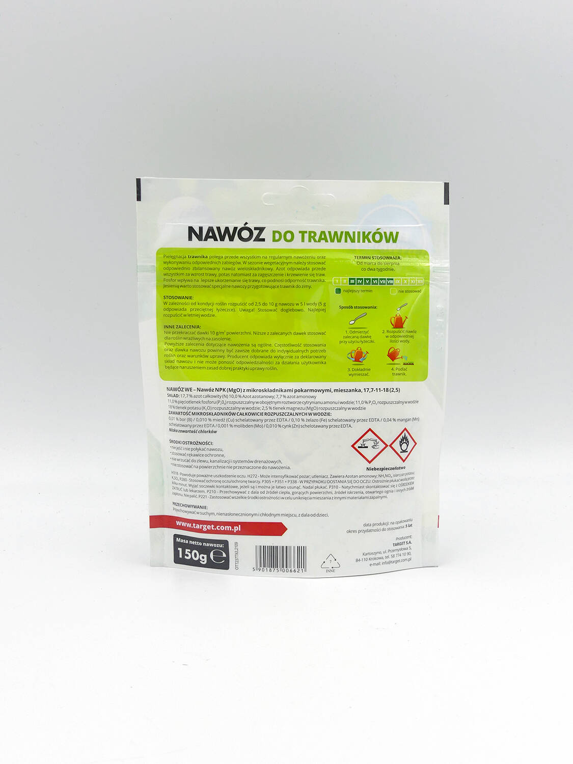 Nawóz Do Trawników – Rozpuszczalny – 150 g Target - obrazek 3