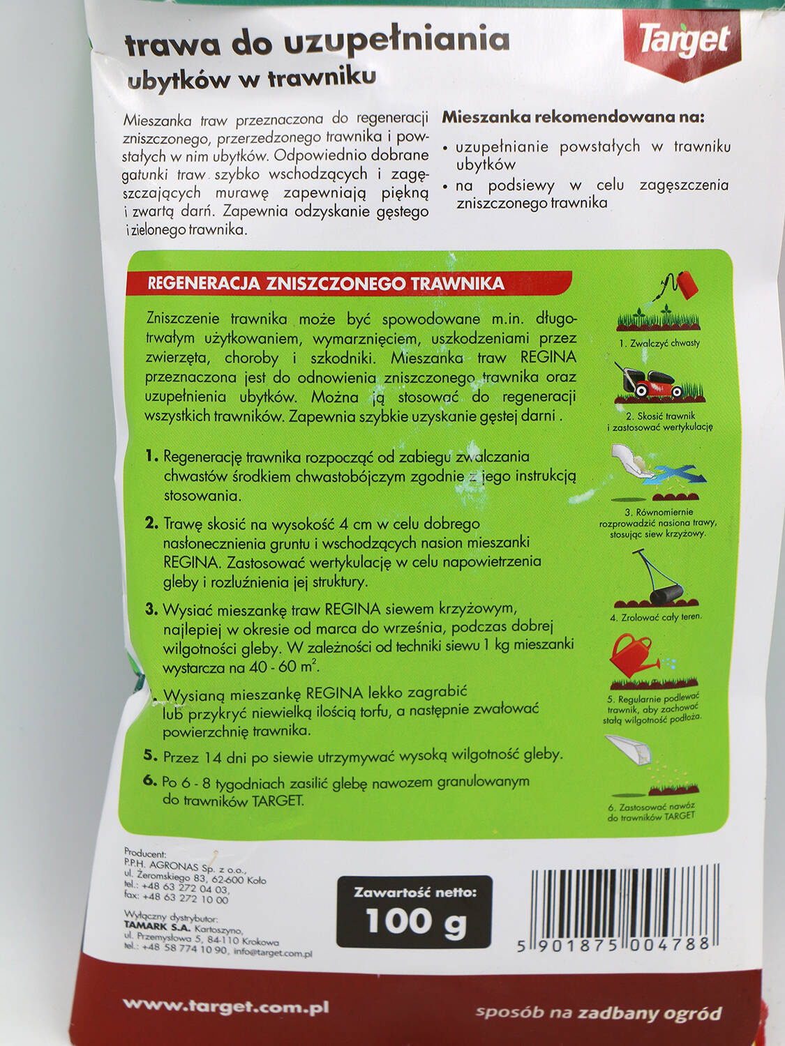 Regina – Trawa Regeneracyjna – Do Uzupełniania Ubytków – 100 g Target - obrazek 6