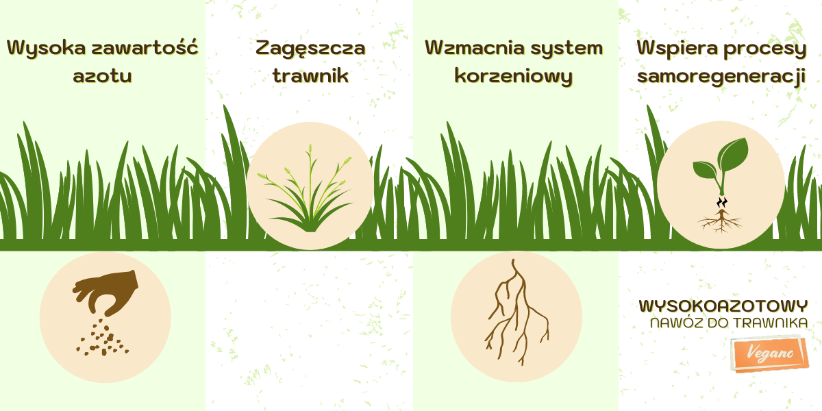 Wysokoazotowy Nawóz Do Trawnika – Wspierany Naturą – 3 x 16 kg Vegano - obrazek 7